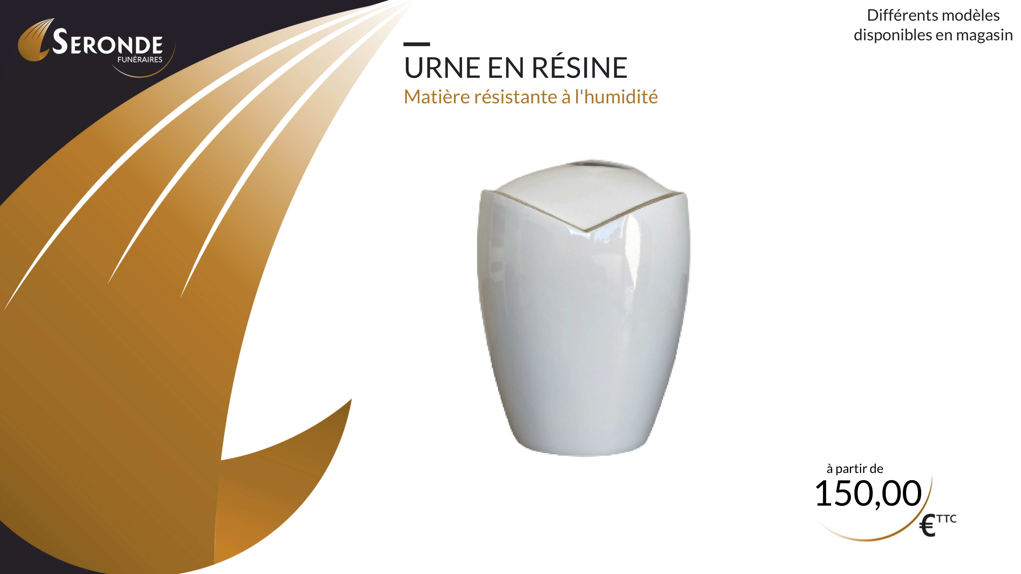 Urne en résine